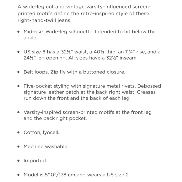 Ralph Lauren Print Wide-Leg Jean High Waist - Picture 6 of 13